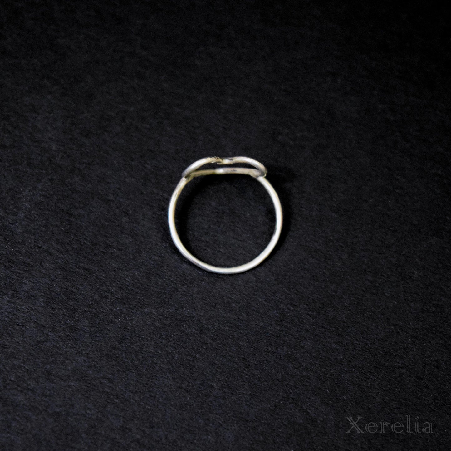 Small Heart Shape Silver Ring