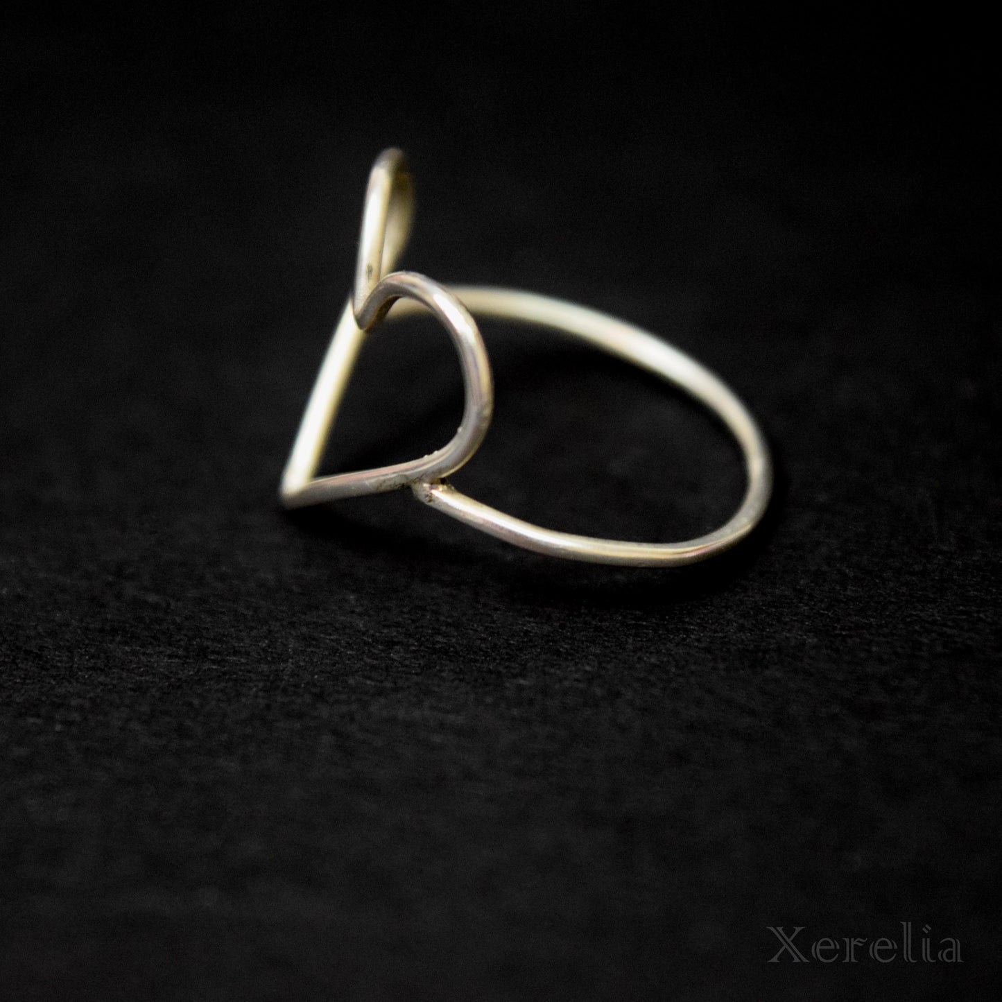 Large Heart Shape Silver Ring