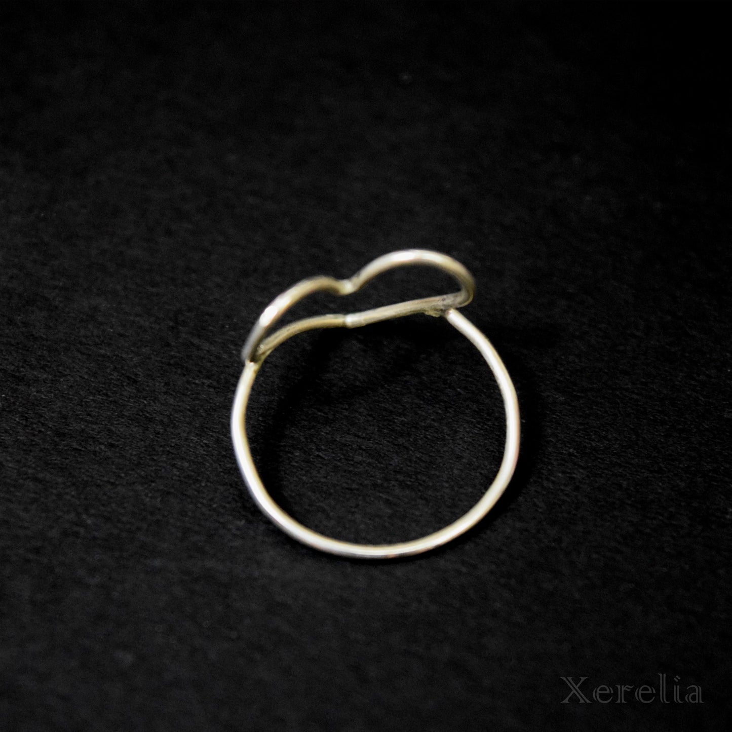 Large Heart Shape Silver Ring