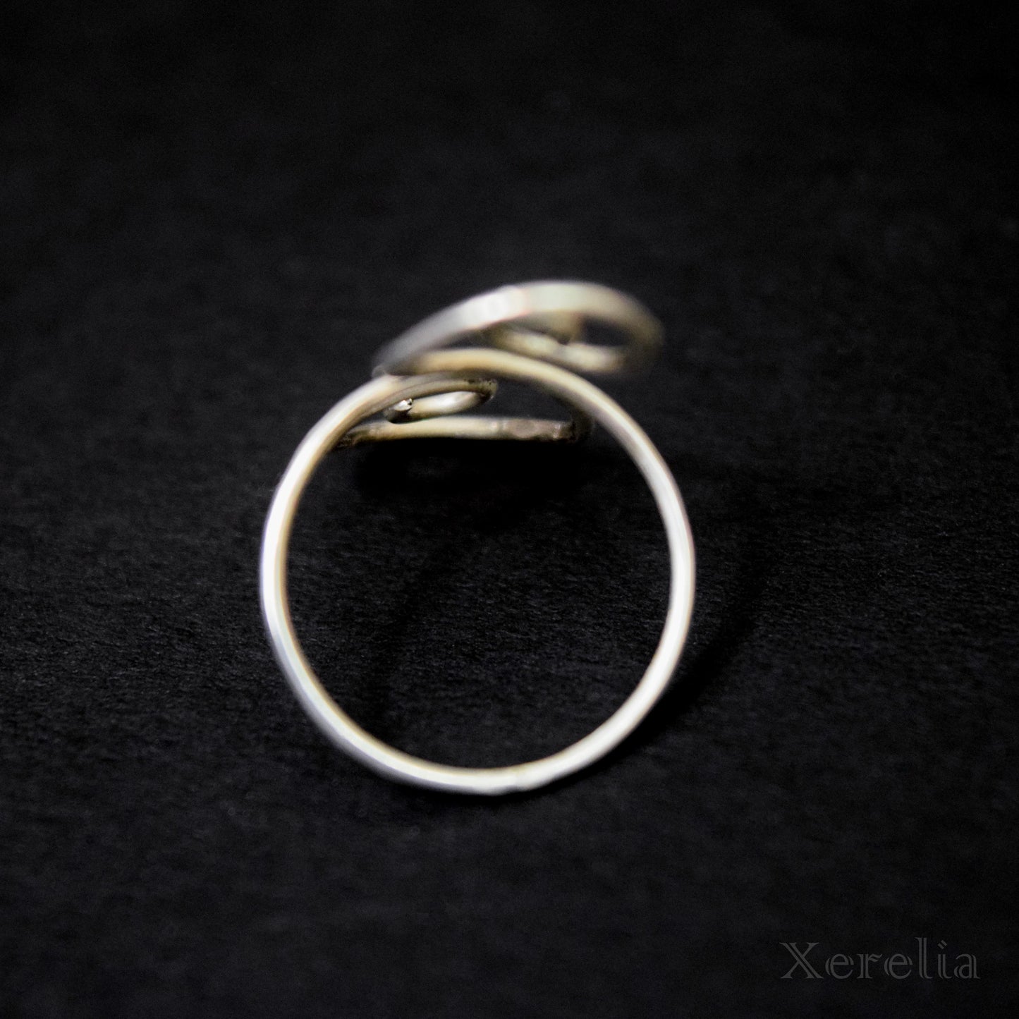 Large Silver Swirl Ring
