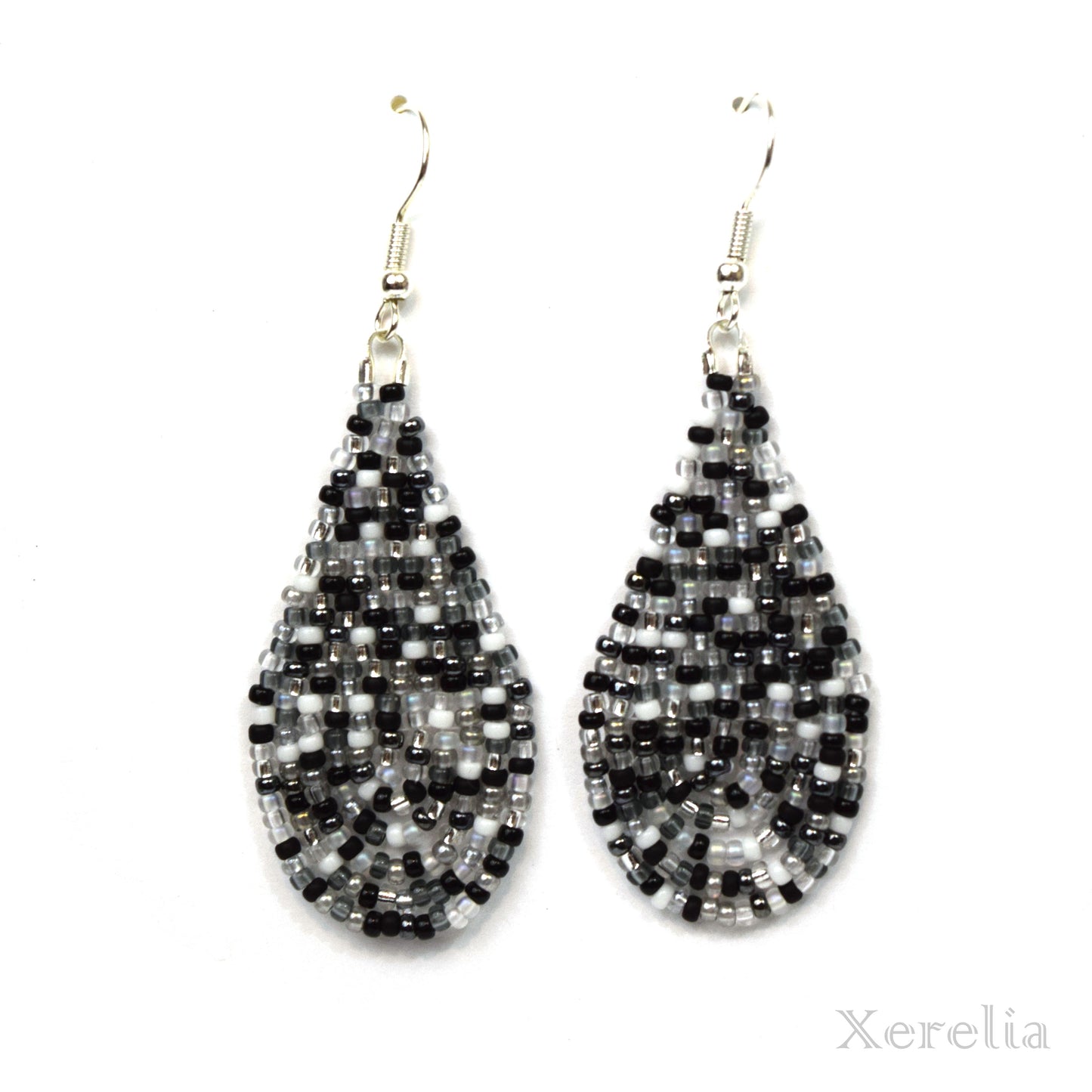 Salt and Pepper Fringe Earrings