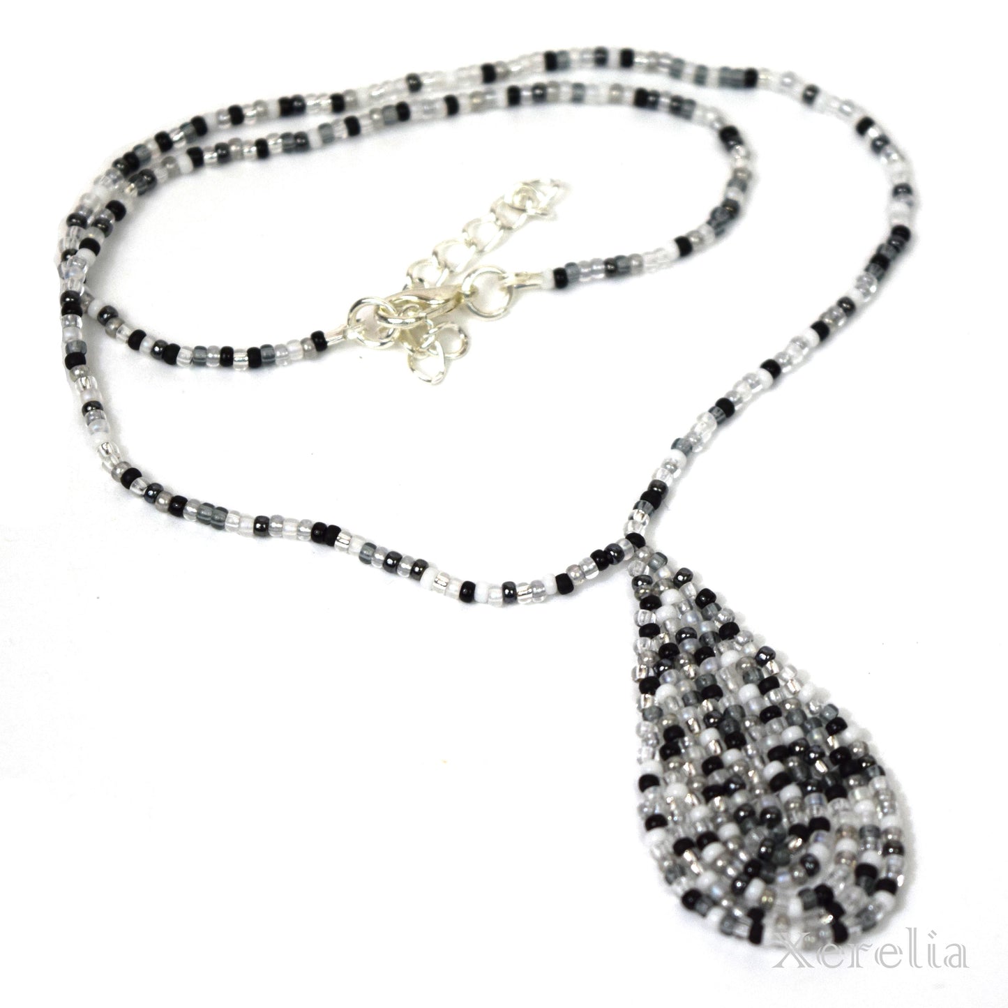 Salt and Pepper Fringe Necklace
