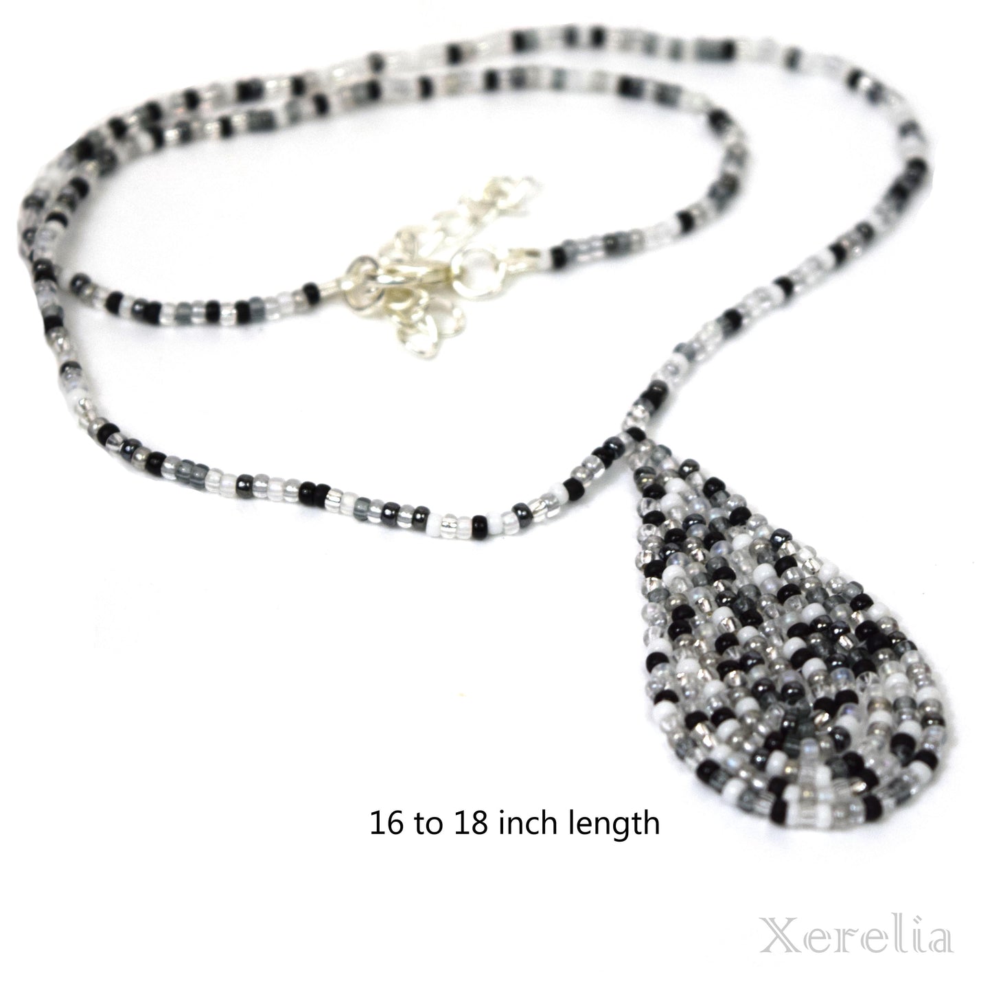 Salt and Pepper Fringe Necklace