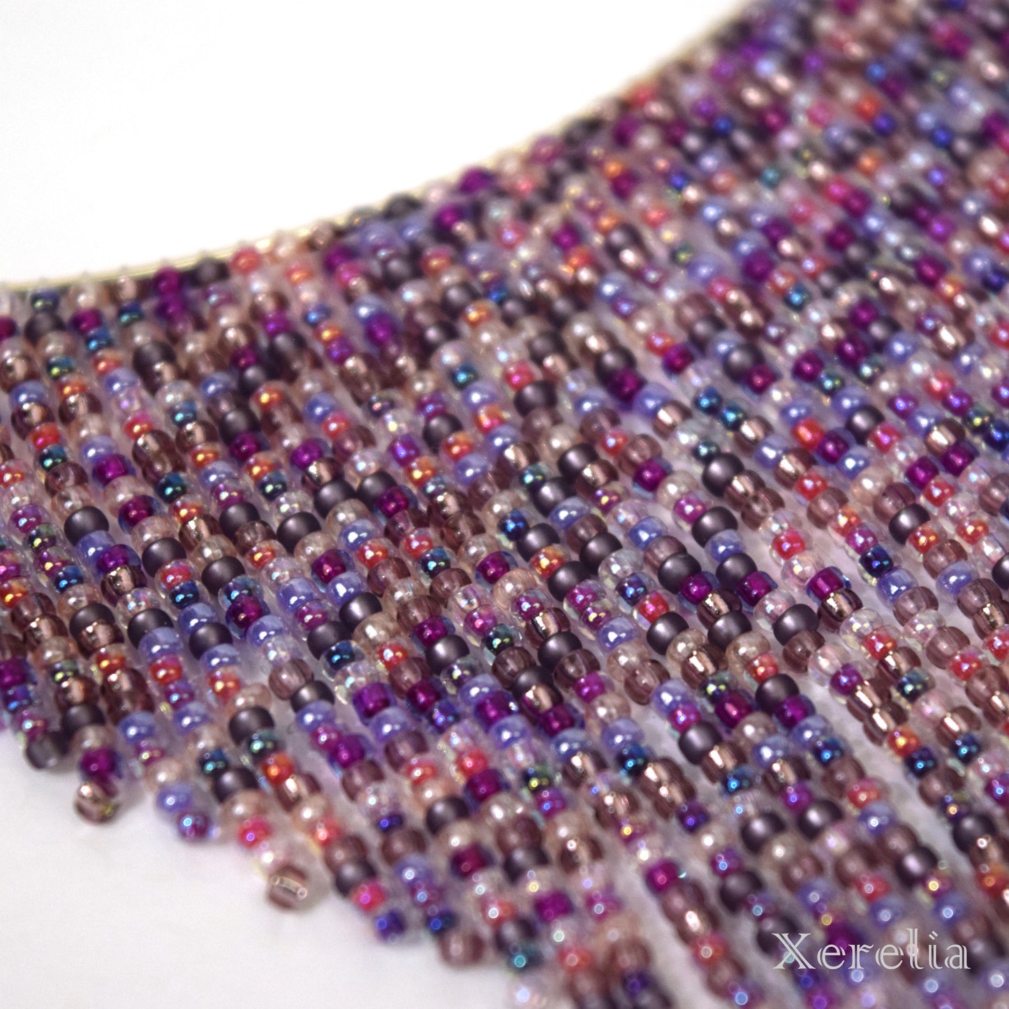 Passionflower Fringe Necklace