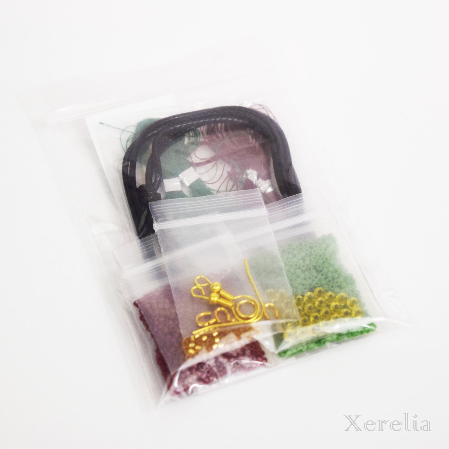 Beading Kit for Poinsettia Necklace/Earrings