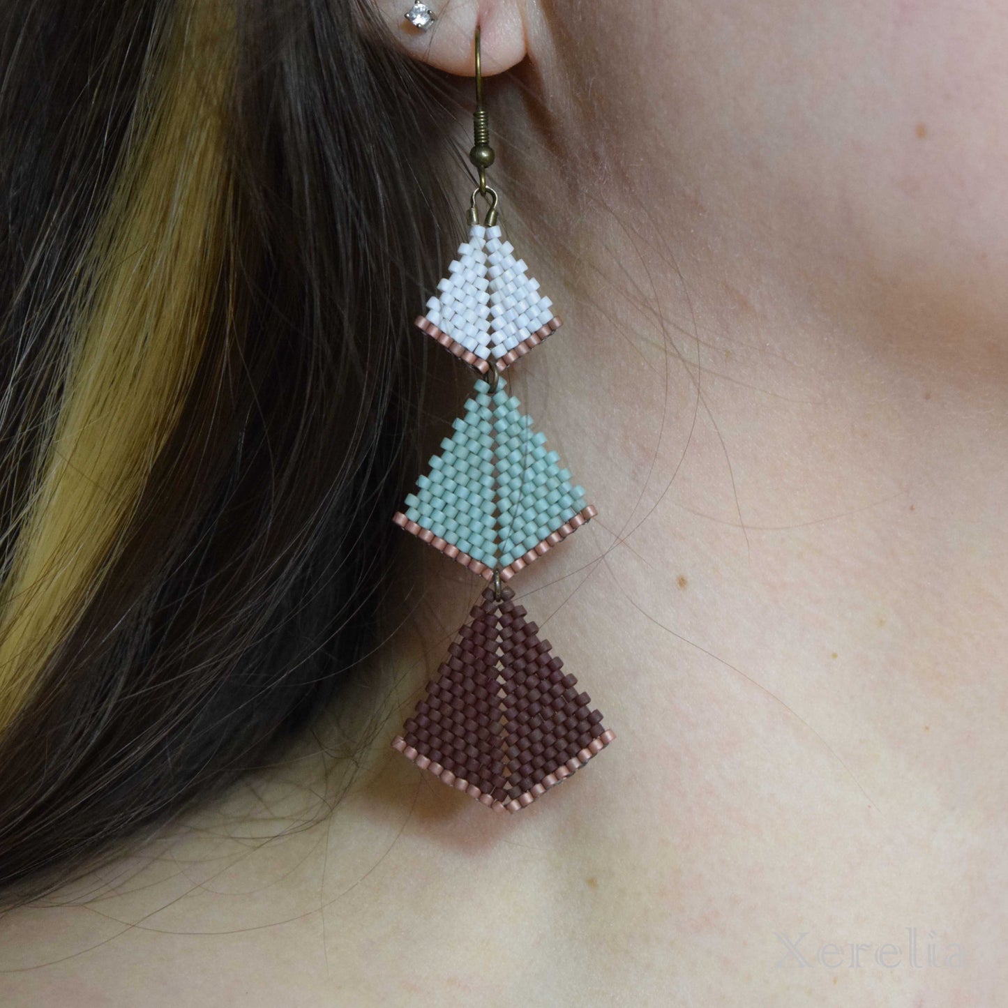 Currant Arrow Tip Earrings