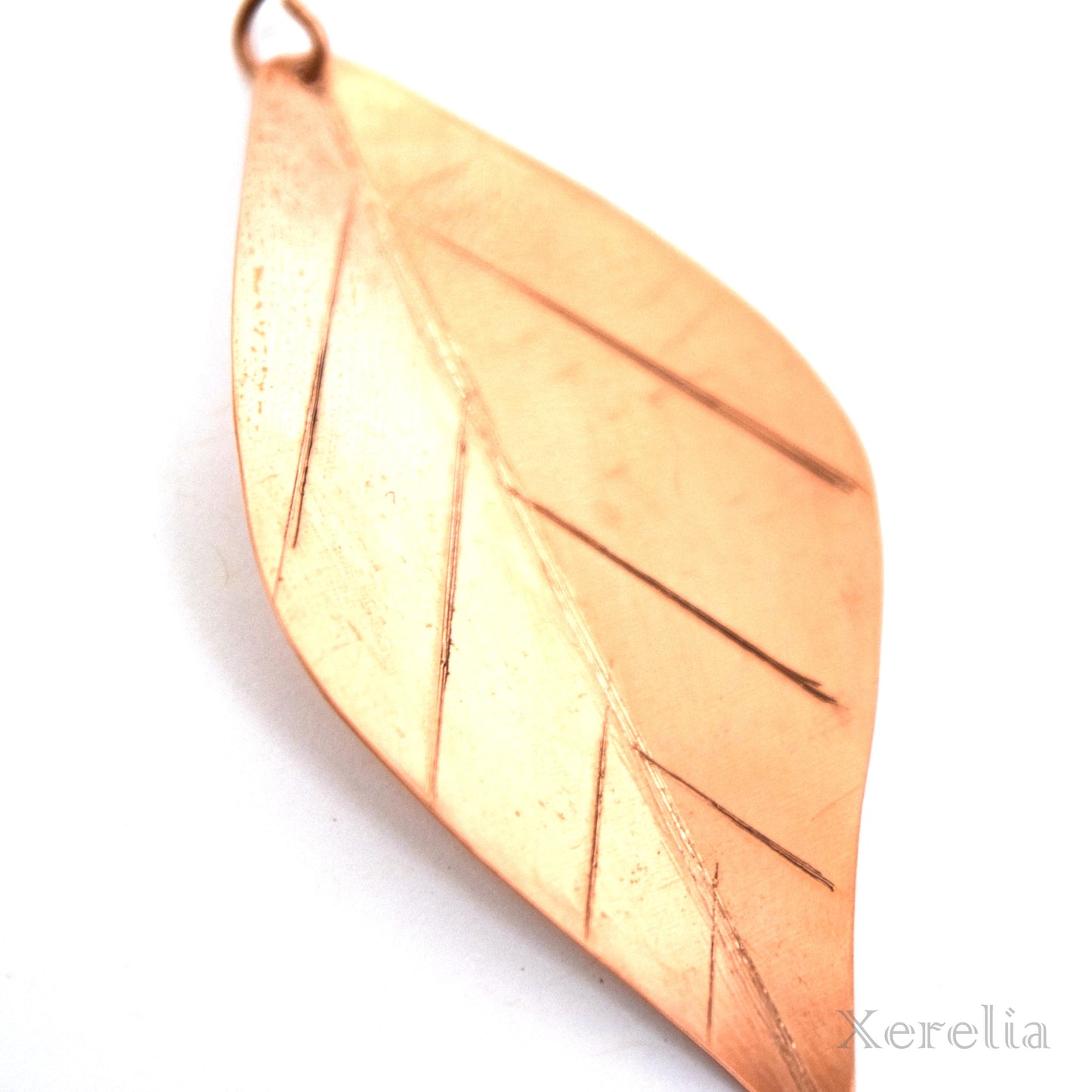 Copper Leaf Earrings