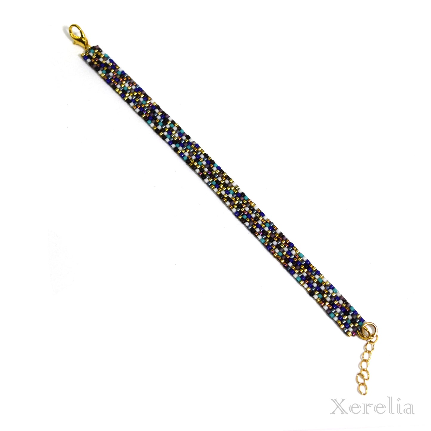 Blue and Gold Bracelet