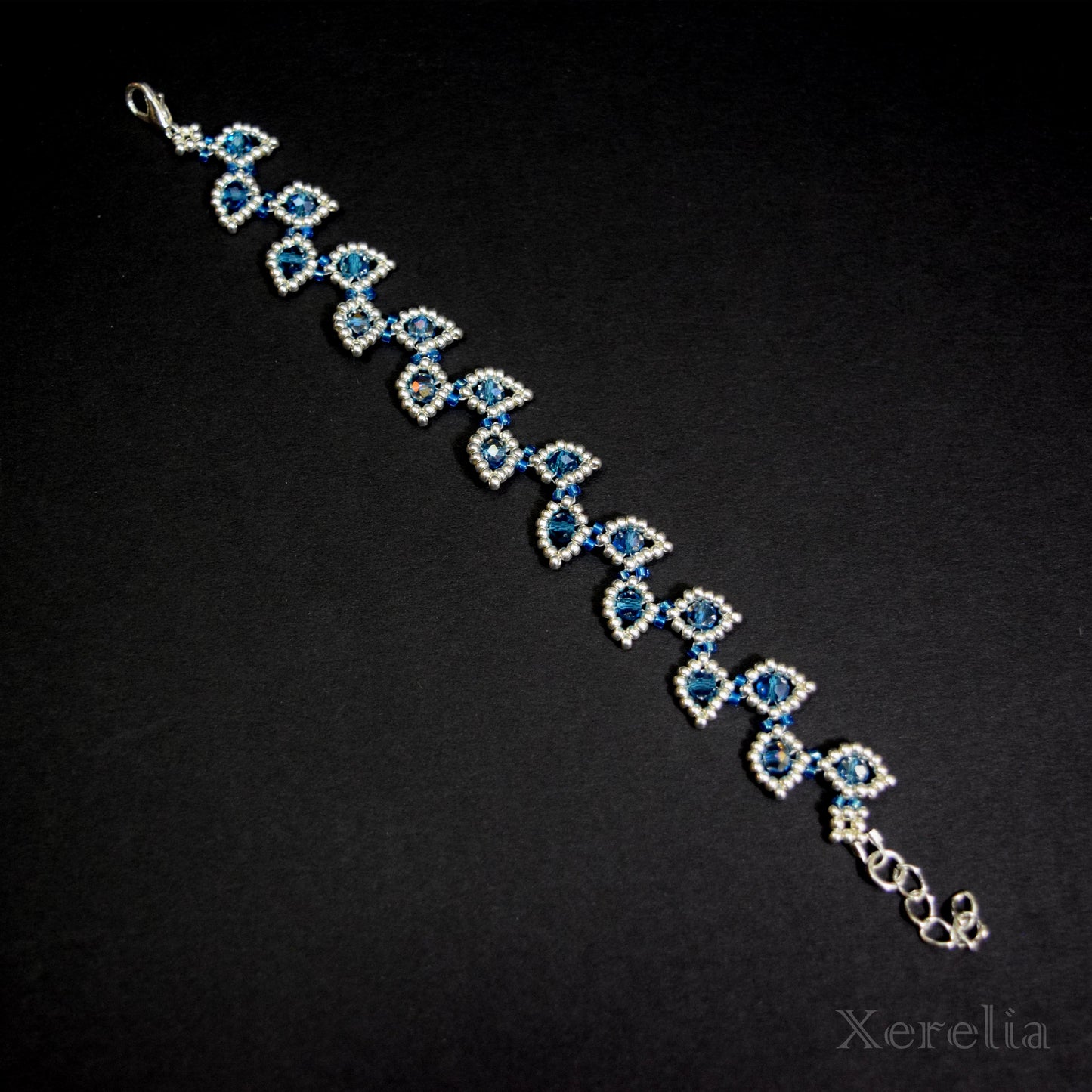 Teal Leafy Vine Bracelet