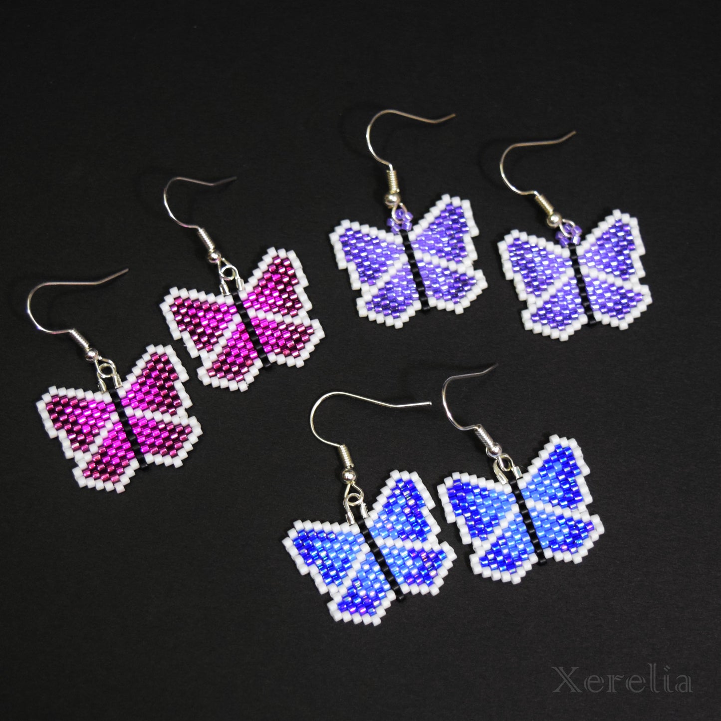 Beading Kit for Peyote Butterfly Earrings