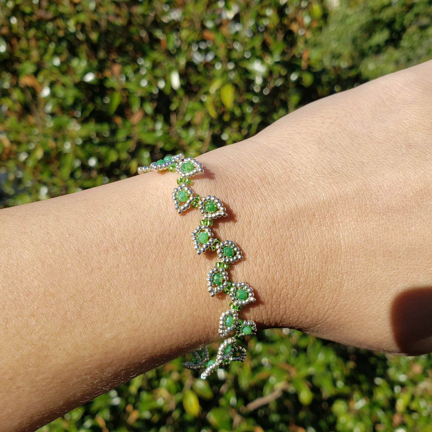 Green Leafy Vine Bracelet