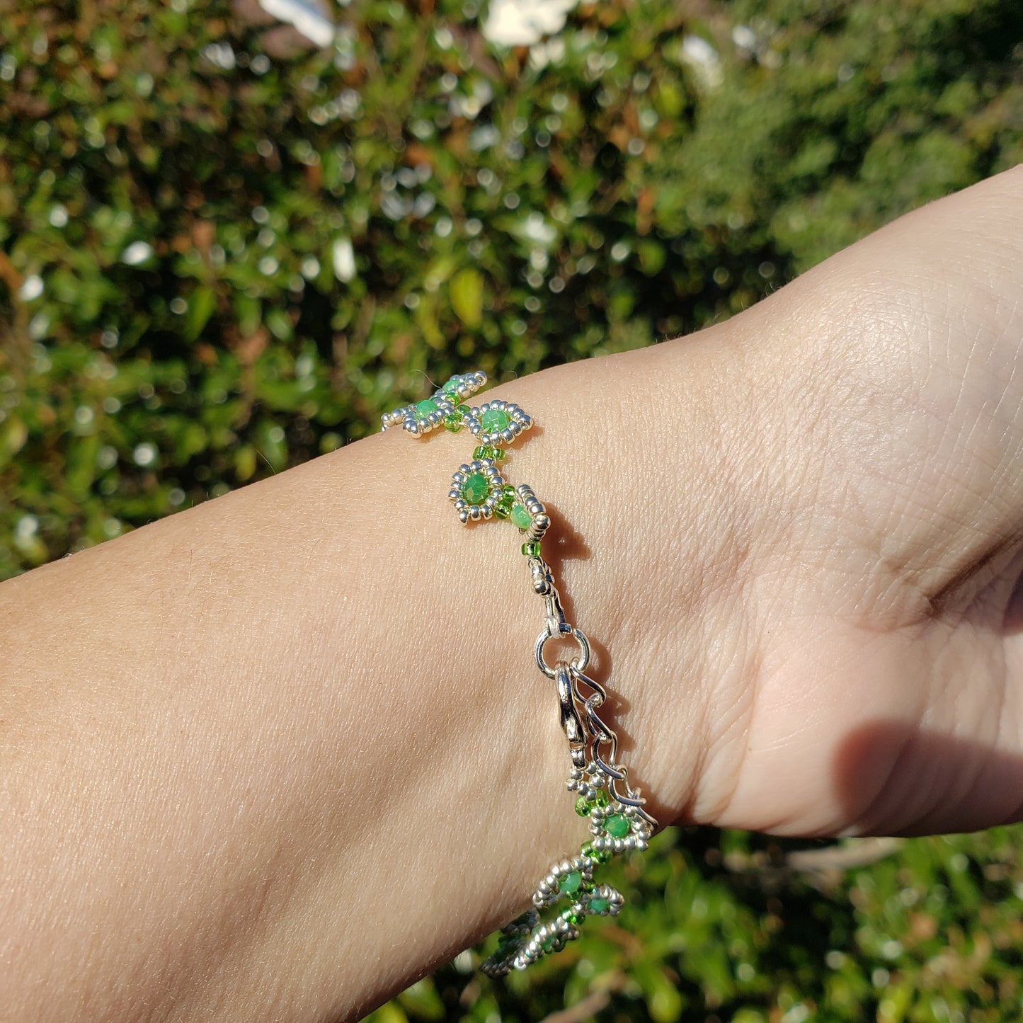 Green Leafy Vine Bracelet