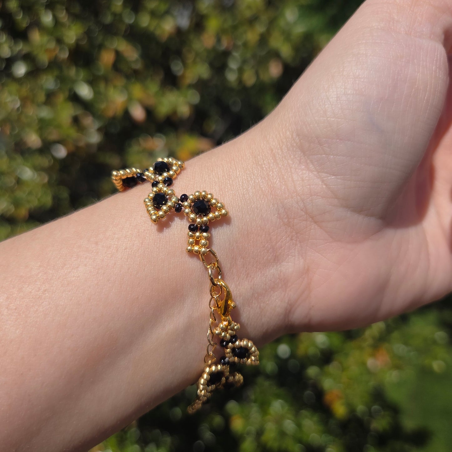 Black Leafy Vine Bracelet