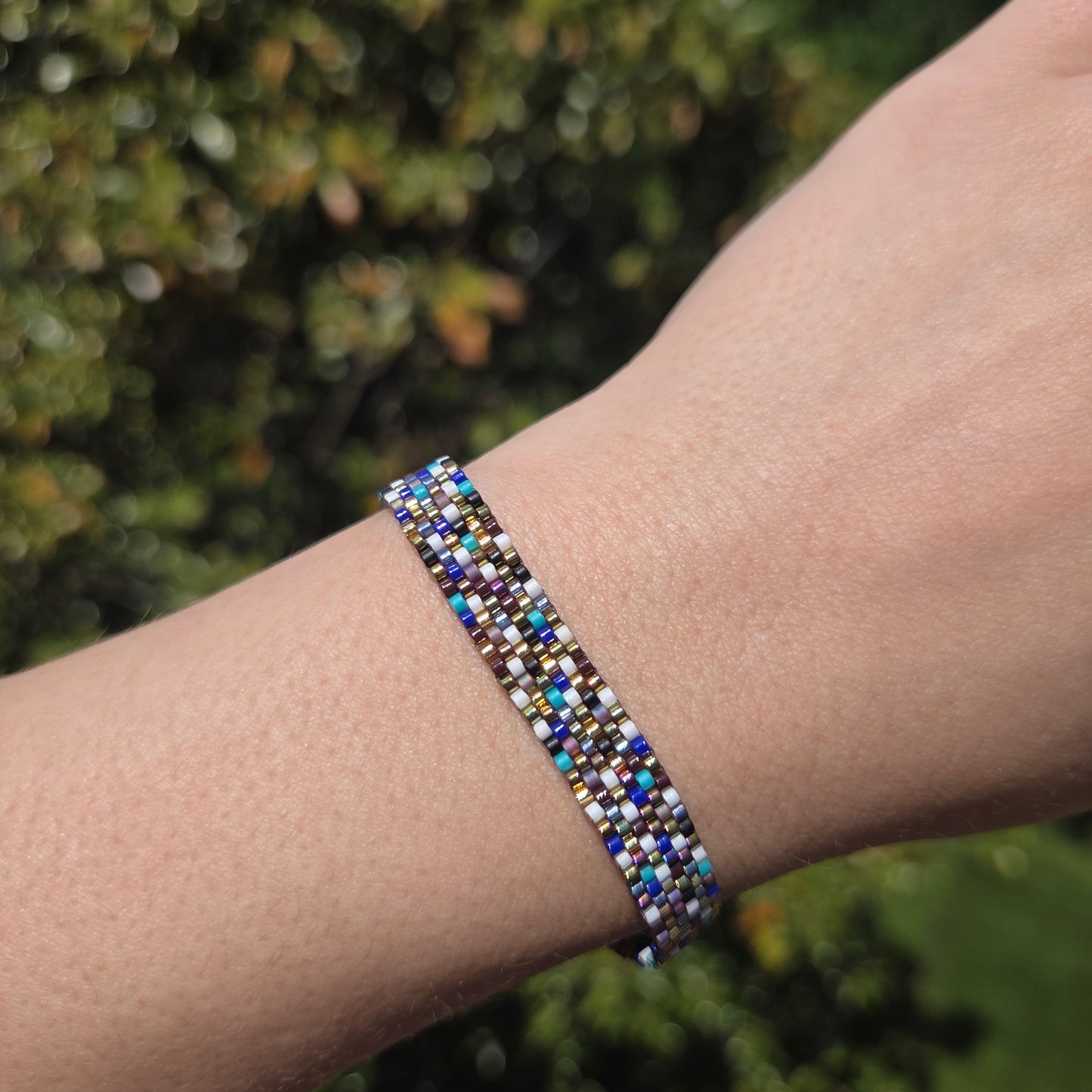 Blue and Gold Bracelet