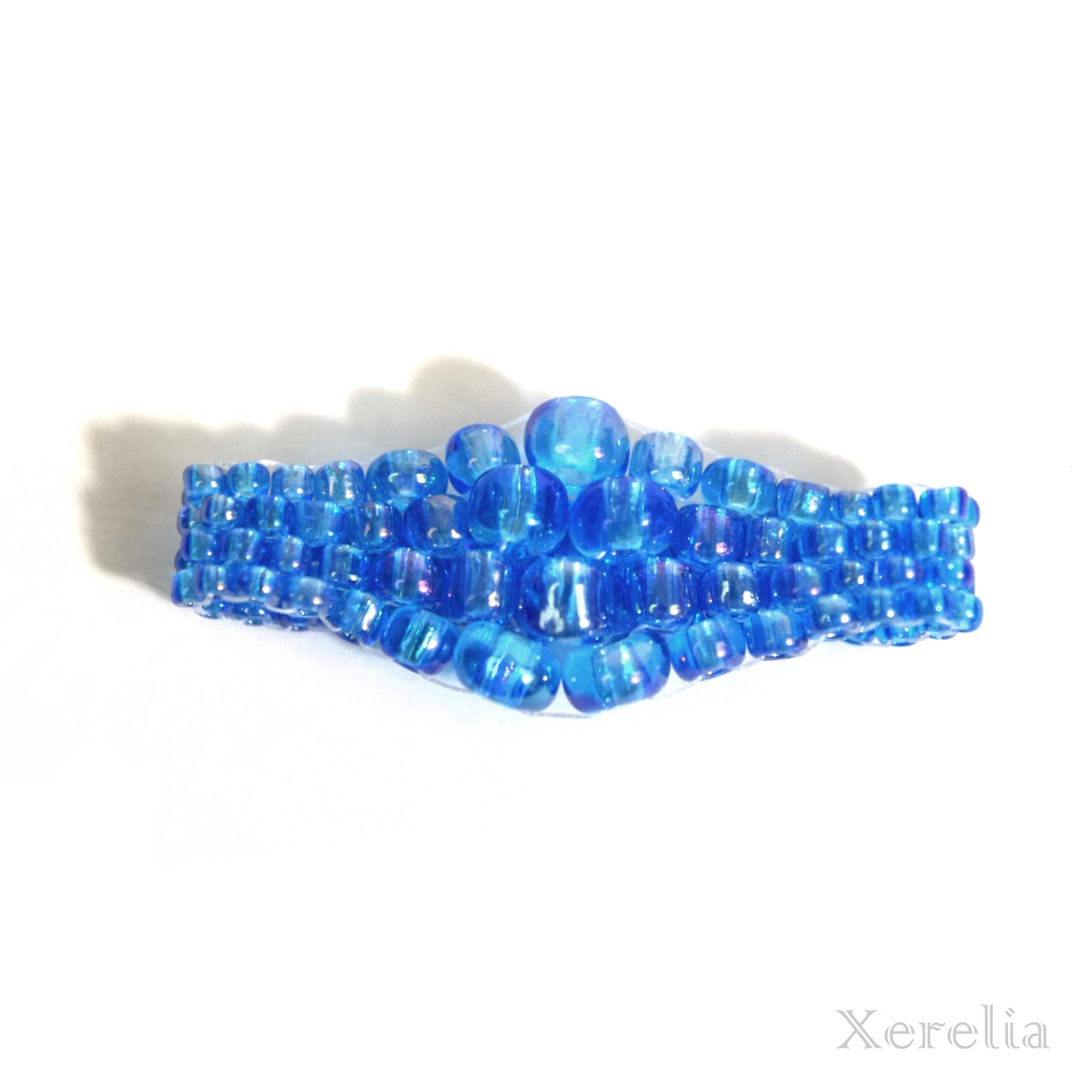 Cyan Blue AB Bubble Ring