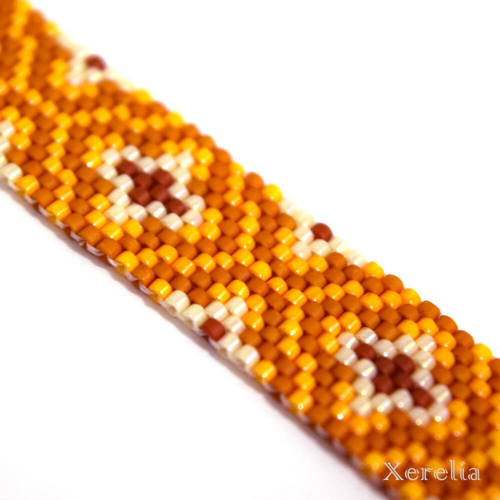 Mustard Yellow Arabesque Bracelet