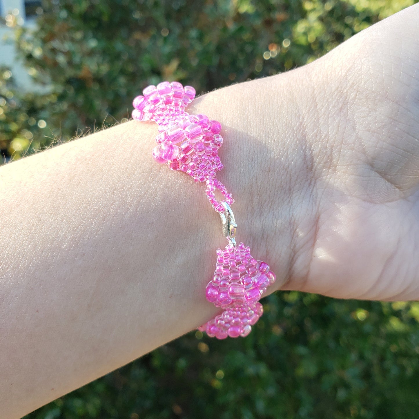 Bright Pink Bubble Bracelet