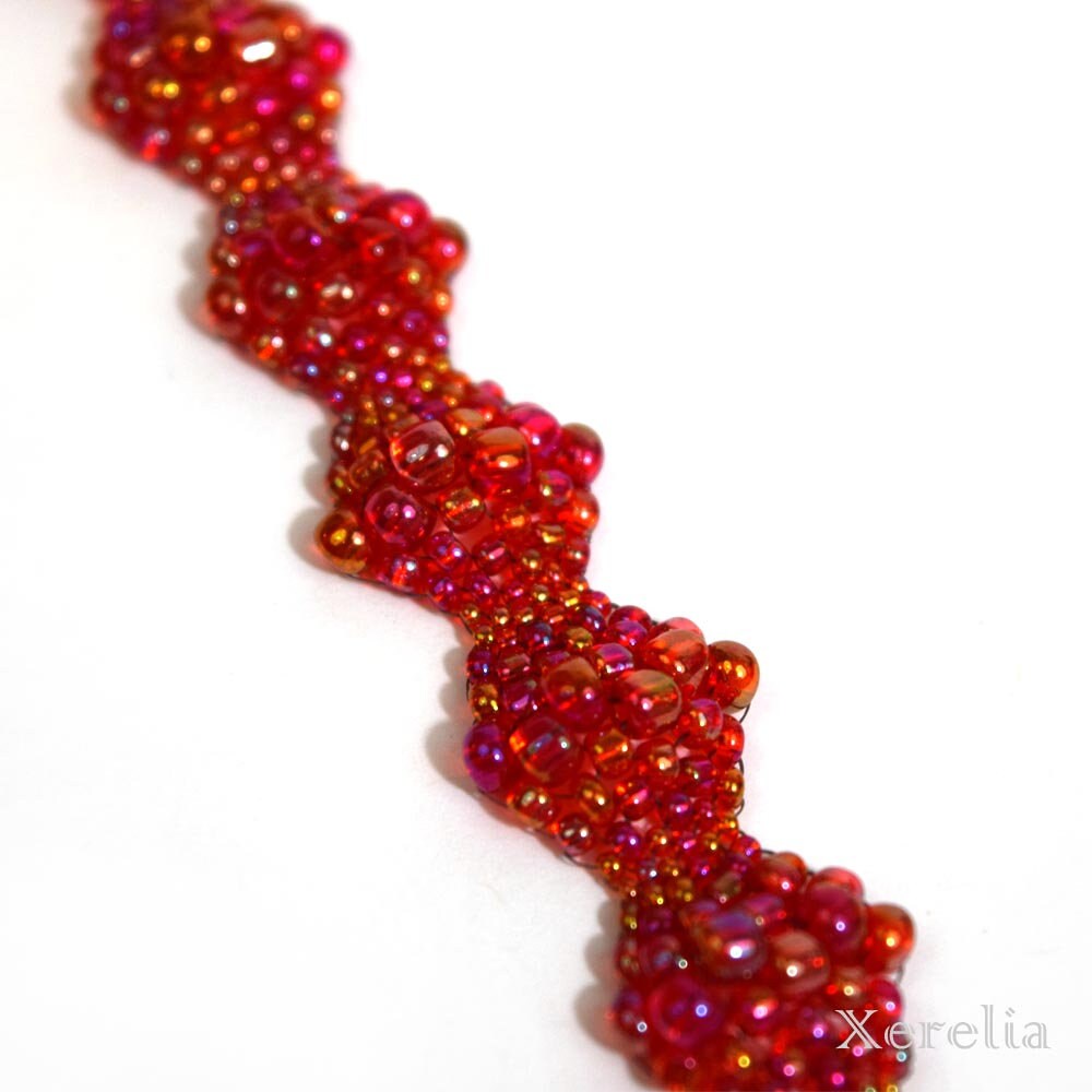 Bright Red Bubble Bracelet