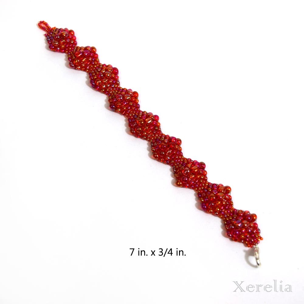 Bright Red Bubble Bracelet