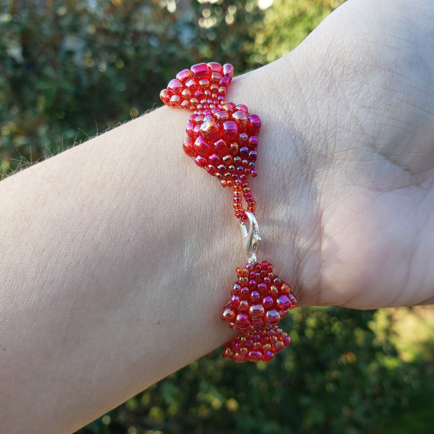 Bright Red Bubble Bracelet