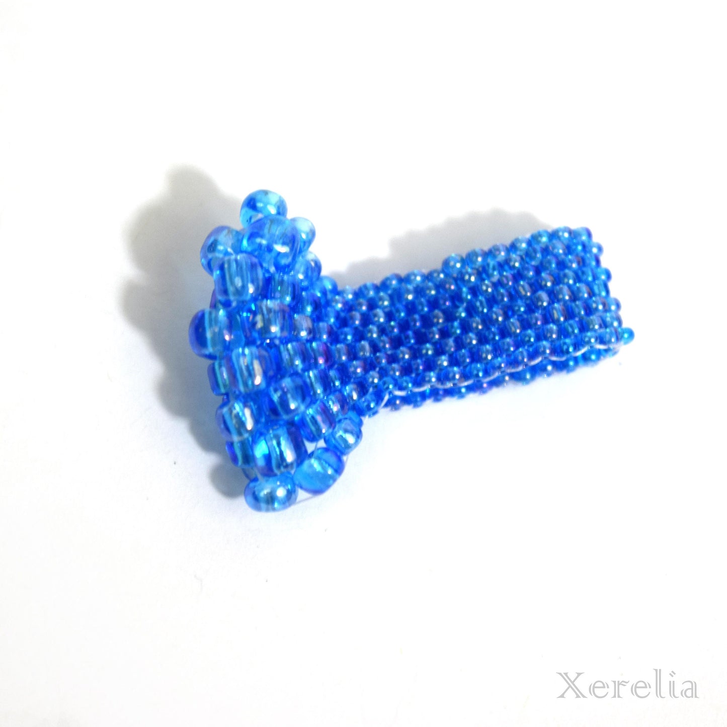 Cyan Blue AB Bubble Ring
