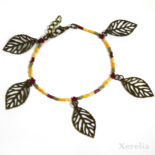 Bronze Leaf Bracelet