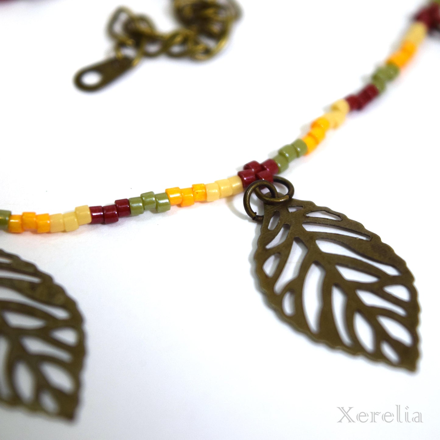 Bronze Leaf Necklace