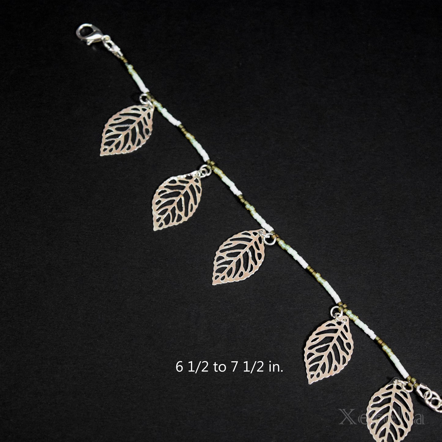 Silvery Leaf Bracelet