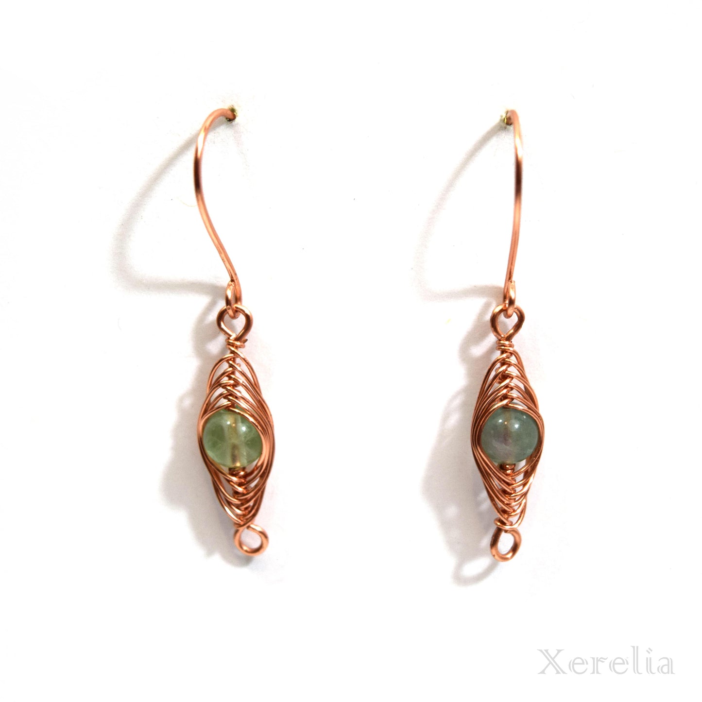 Fluorite Herringbone Earrings