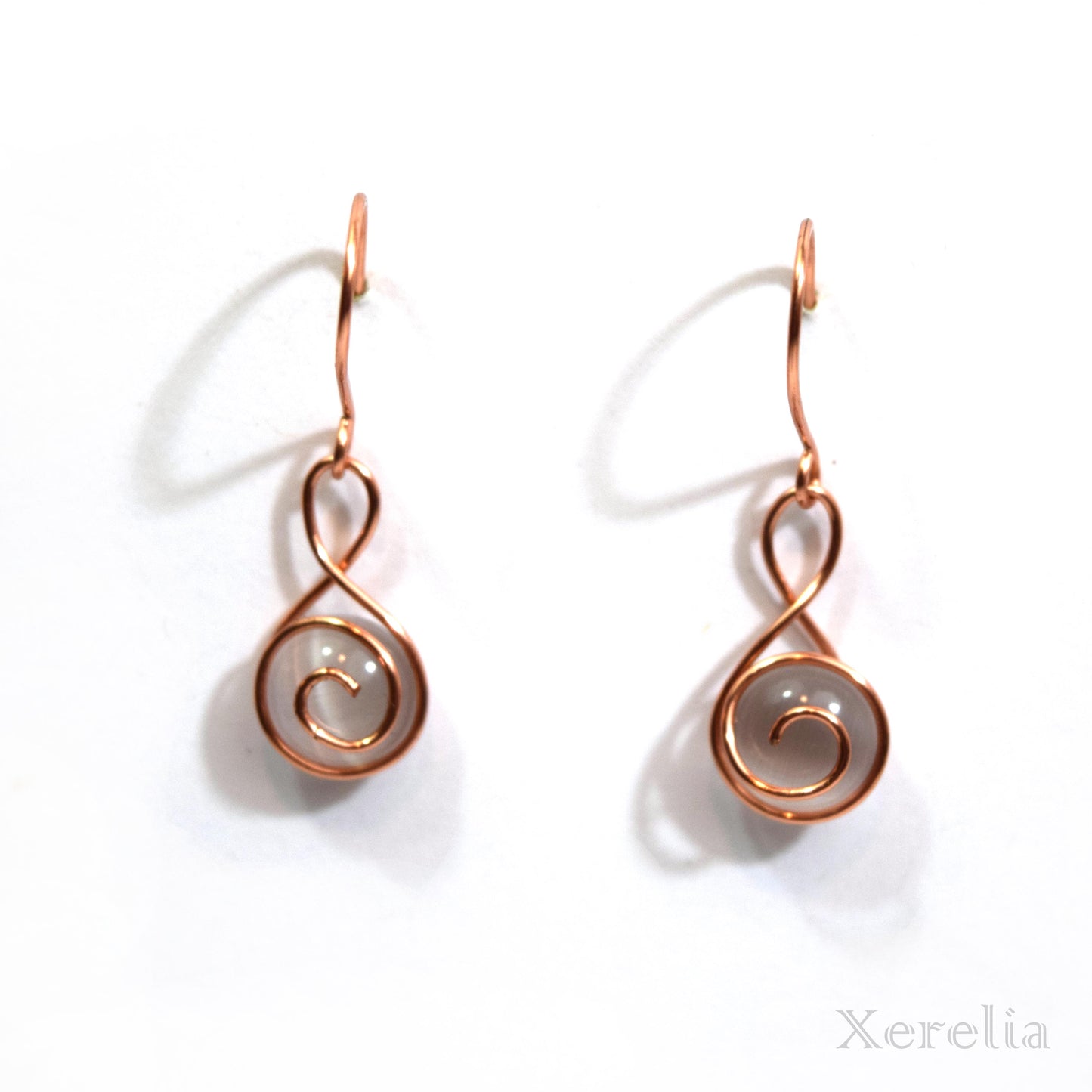 Cat's Eye Cabochon Earrings