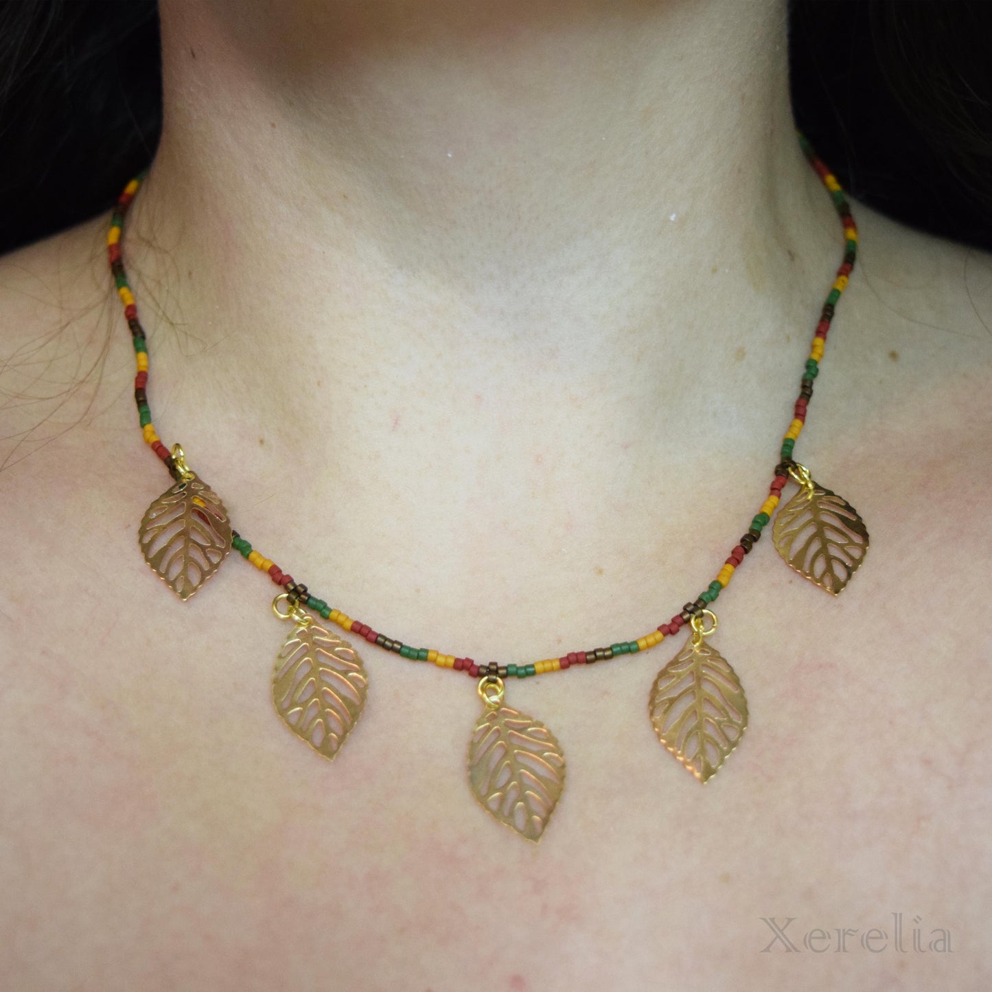 Golden Leaf Necklace