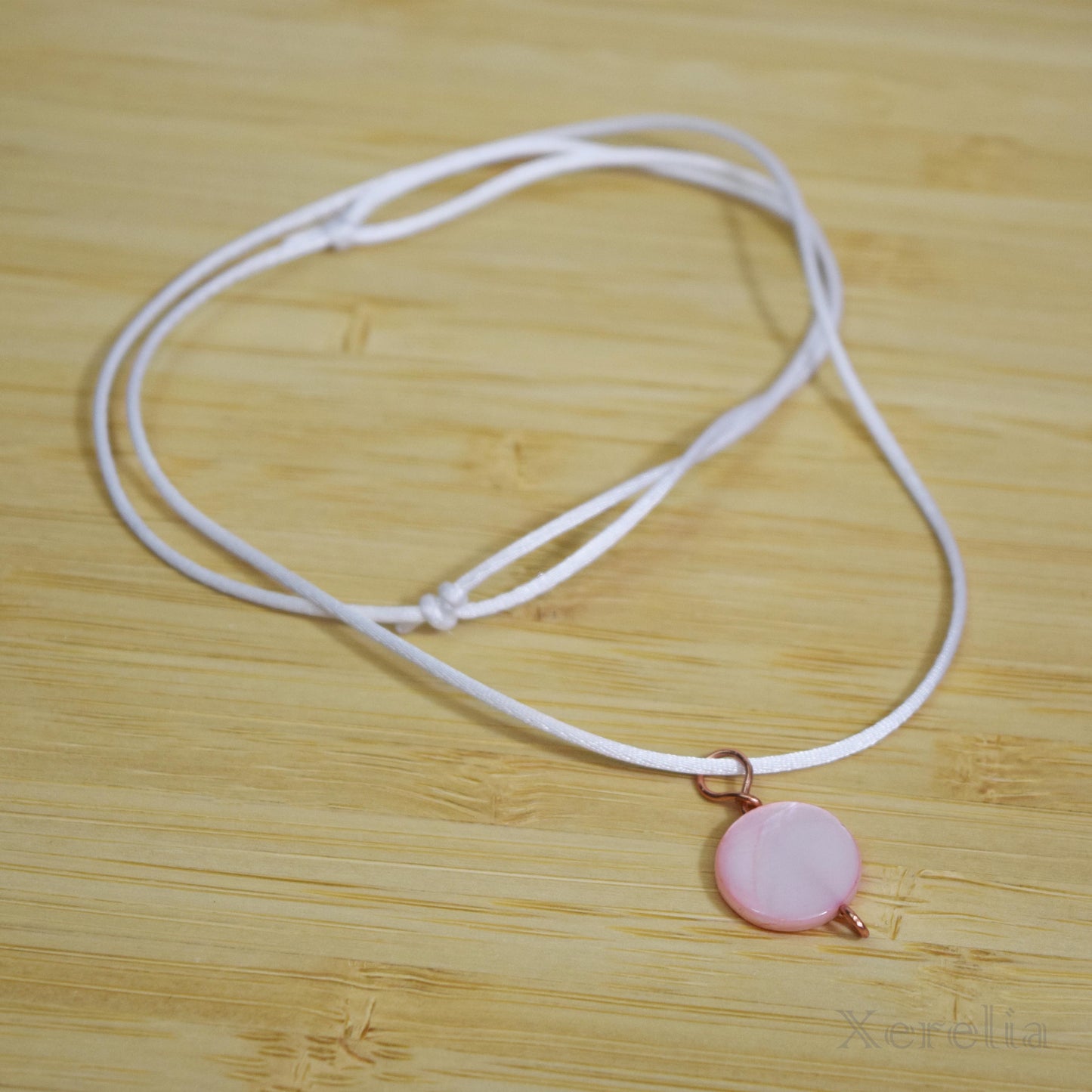 Pink Shell Pendant Necklace