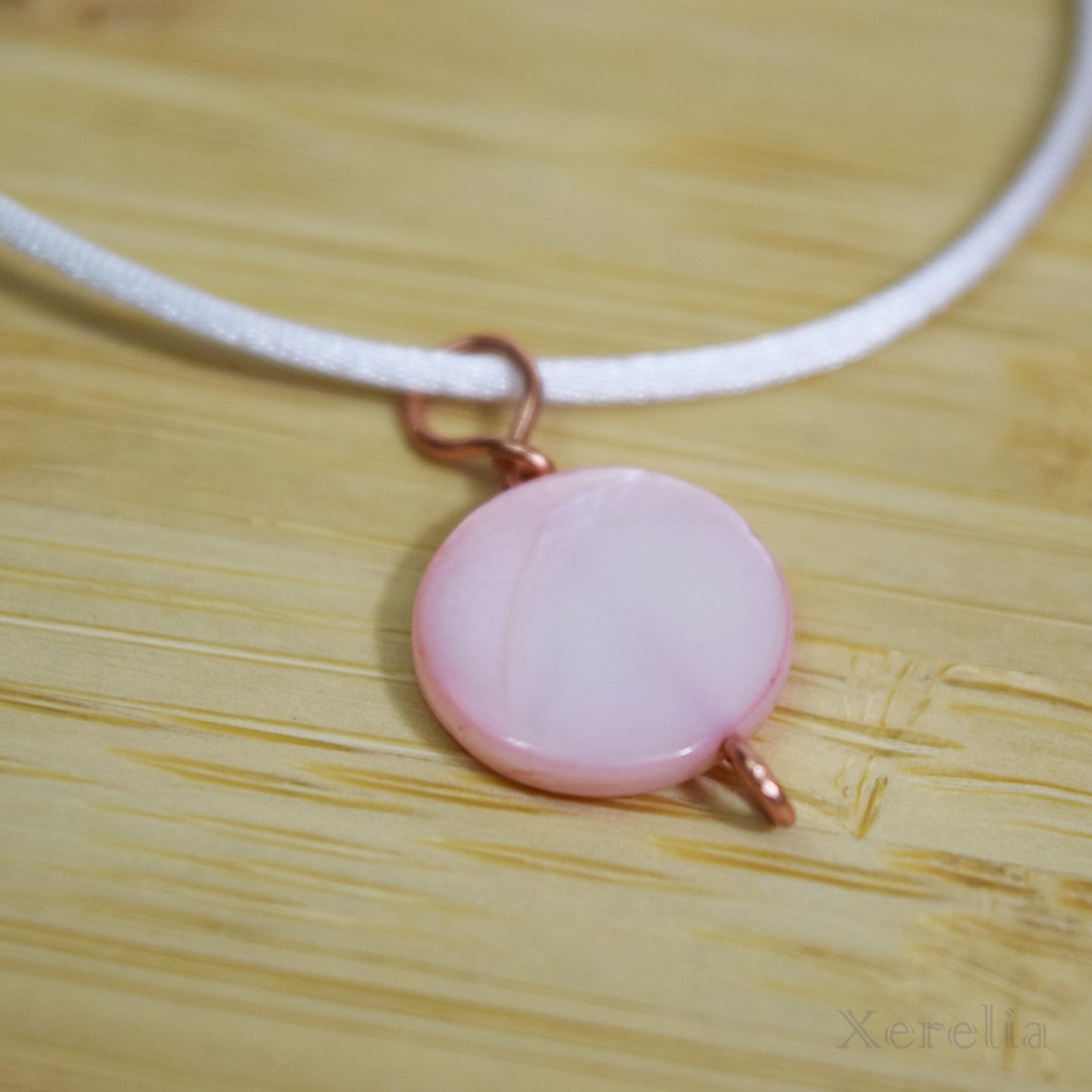 Pink Shell Pendant Necklace