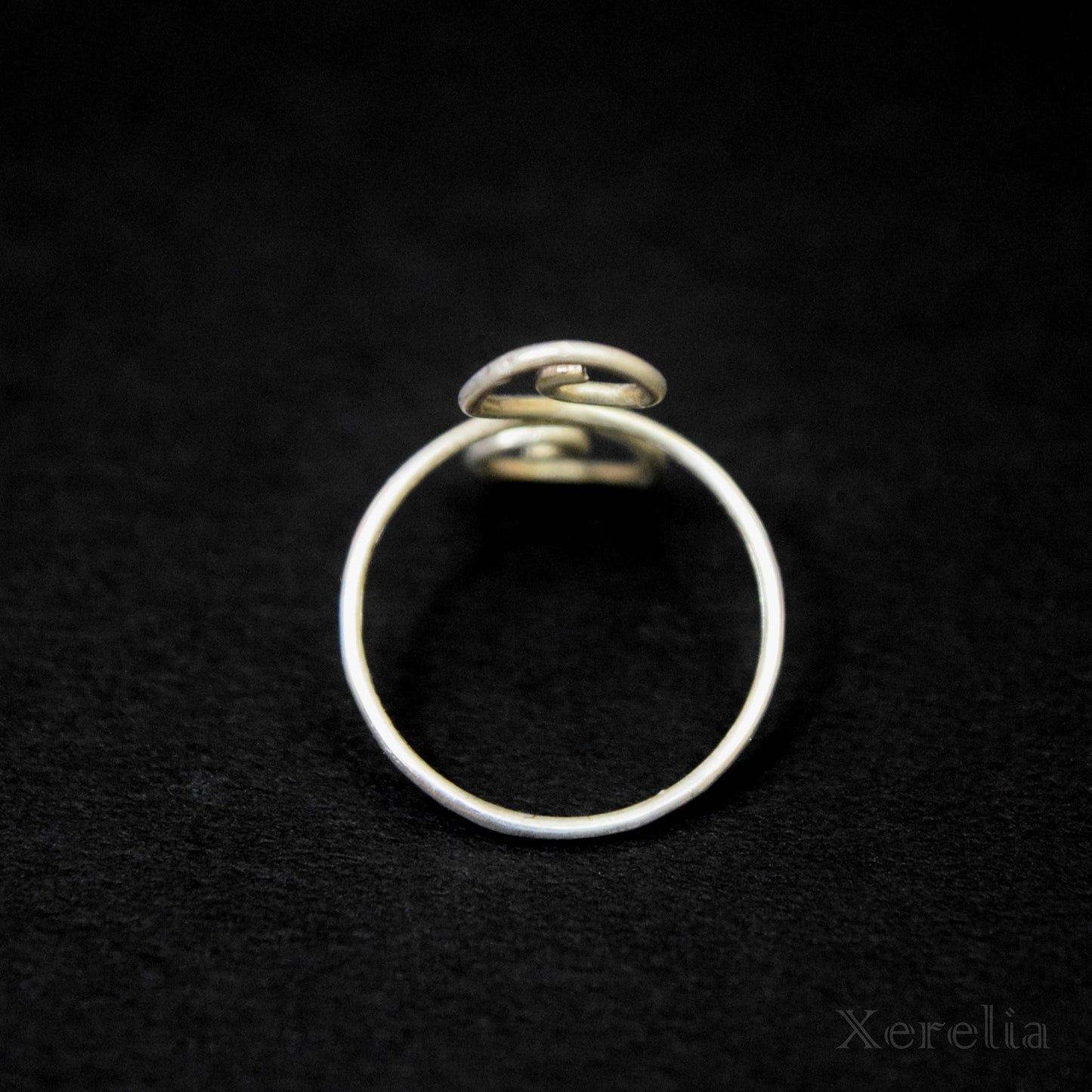 Small Silver Swirl Ring