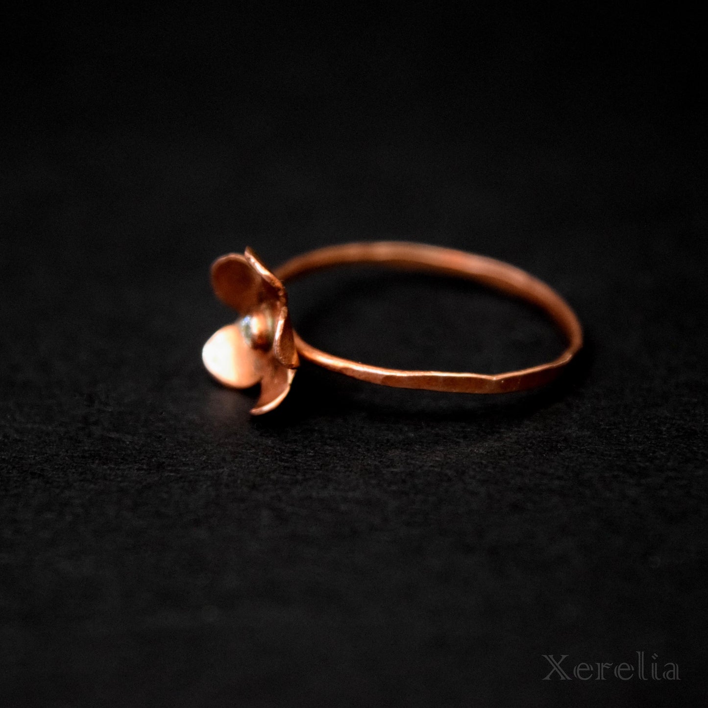 Copper Flower Ring