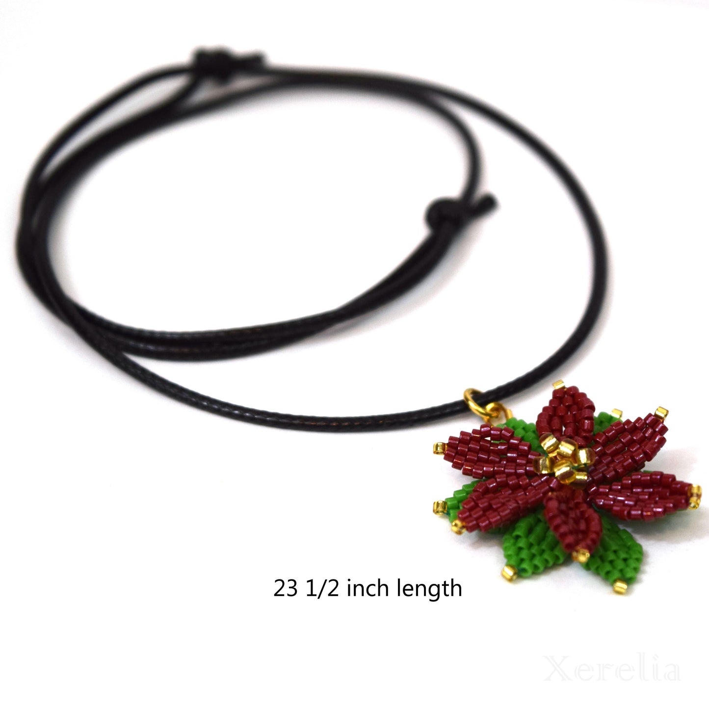 Poinsettia Pendant Necklace