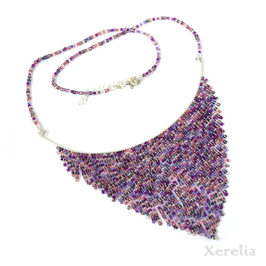 Passionflower Fringe Necklace