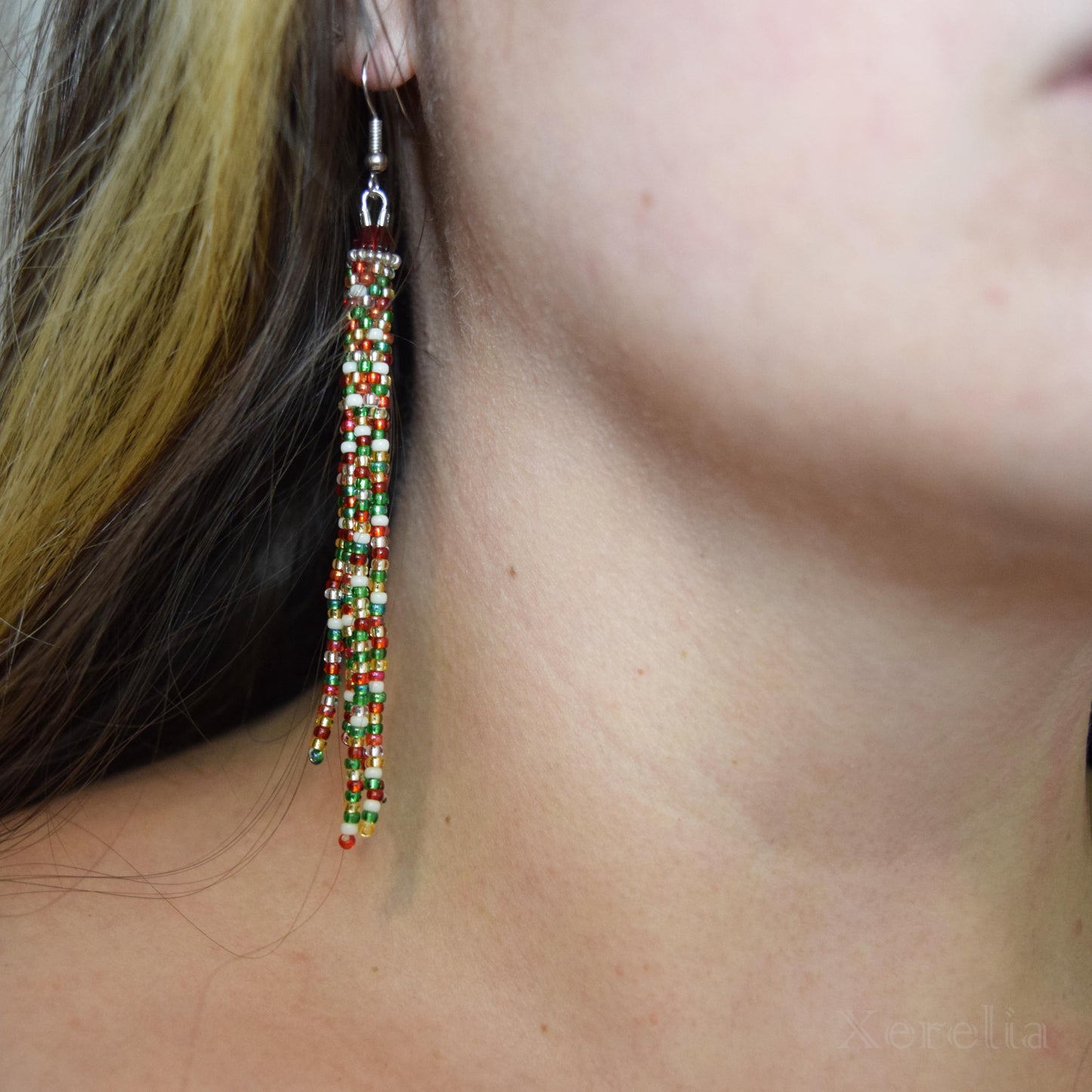 Happy Holidays Fringe Earrings