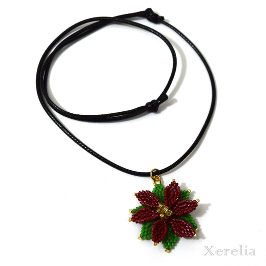 Poinsettia Pendant Necklace