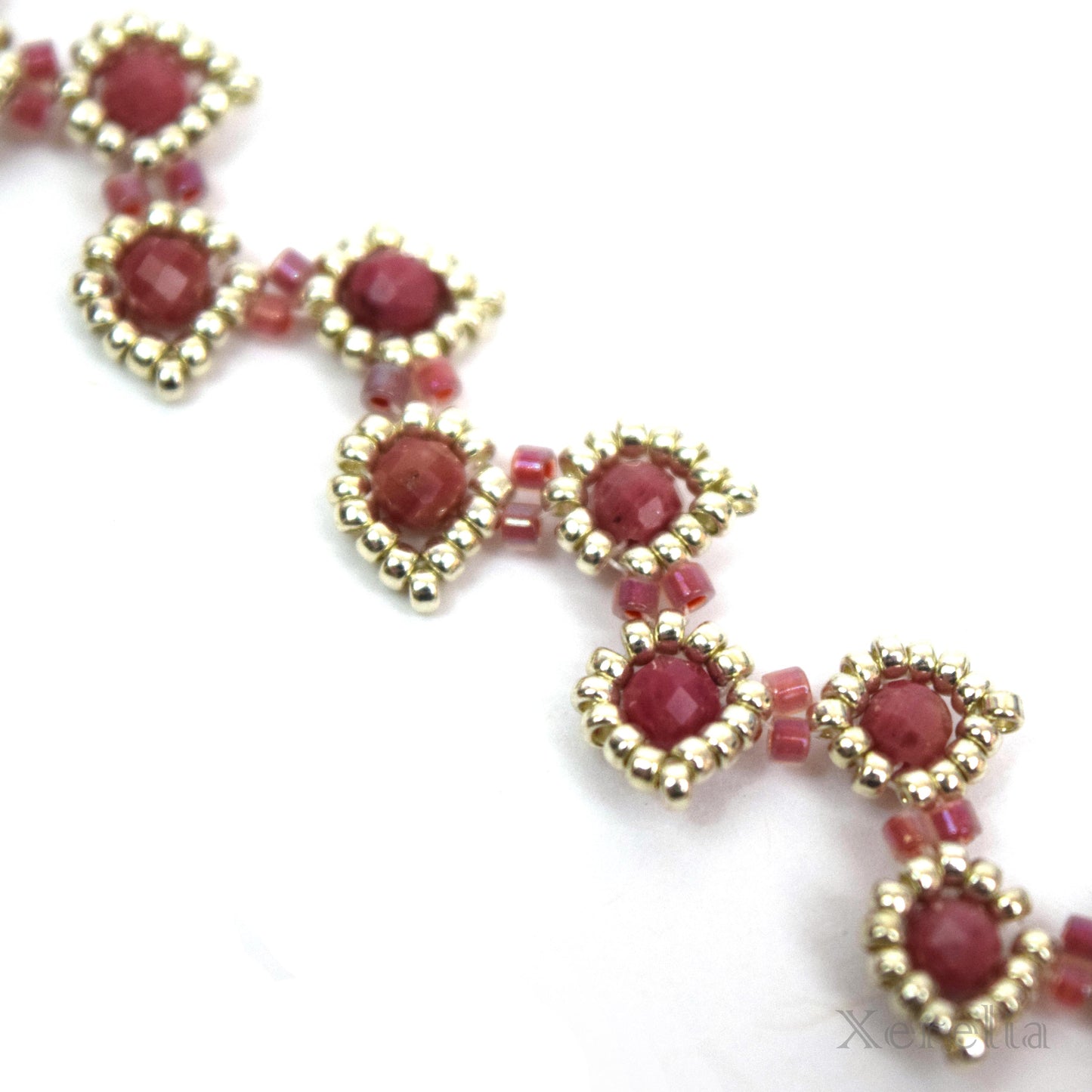 Pink Leafy Vine Bracelet