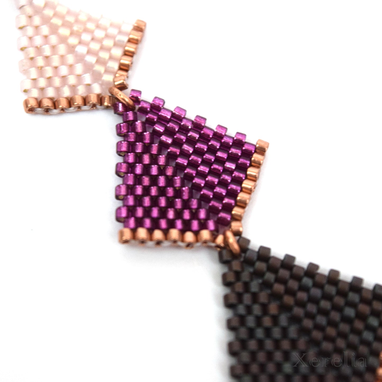 Purple Arrow Tip Earrings