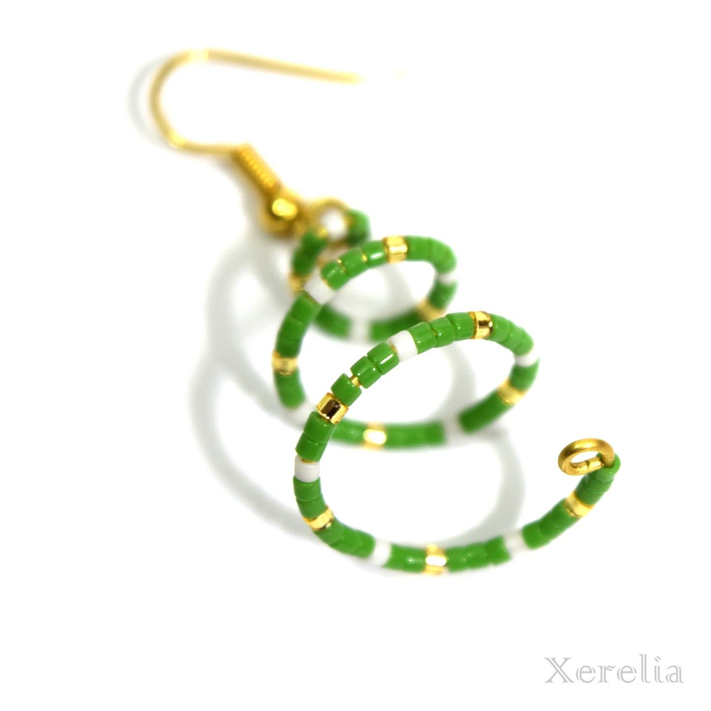 Christmas Tree Spiral Earrings