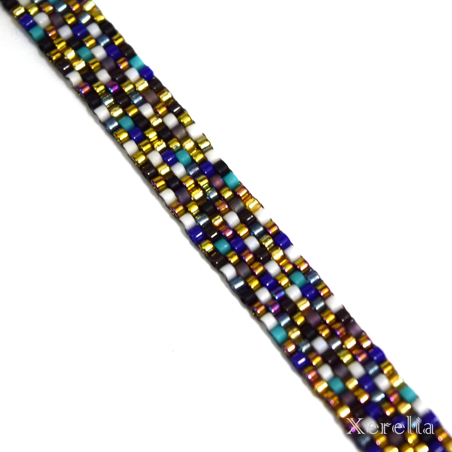 Blue and Gold Bracelet