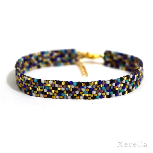 Blue and Gold Bracelet