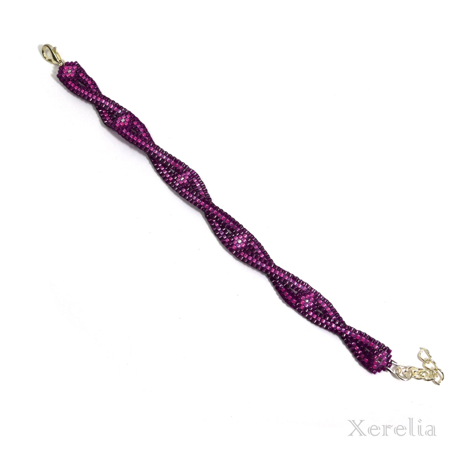Magenta Crossover Bracelet