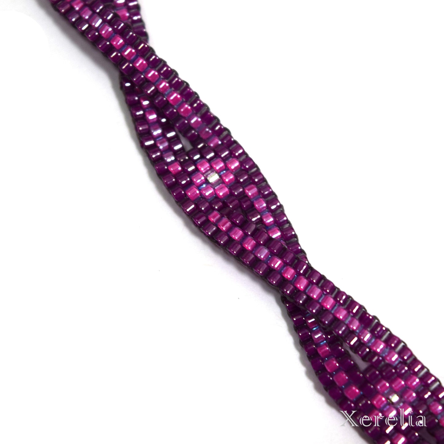 Magenta Crossover Bracelet