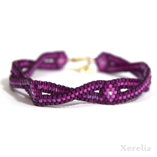 Magenta Crossover Bracelet