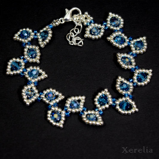Teal Leafy Vine Bracelet