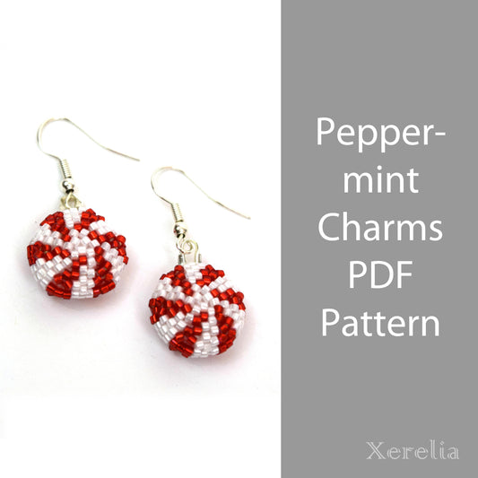 PDF Pattern Peppermint Candy Charms