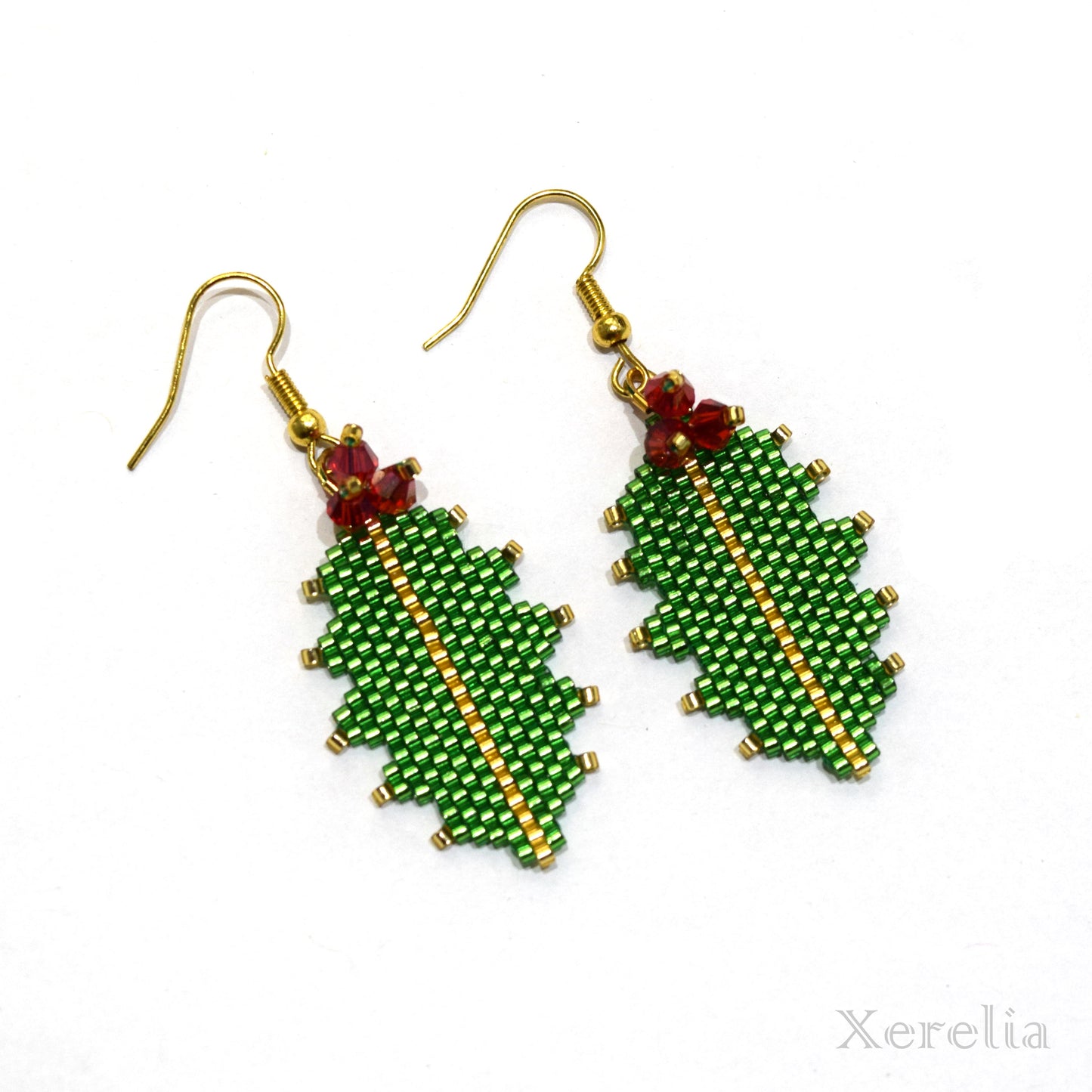 Holly Leaf Earrings